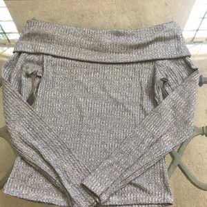 Over the shoulder crop top